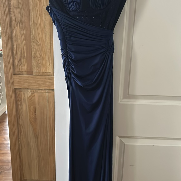 House of cb London midnight blue Charmaine corset maxi dress small - Picture 6 of 15